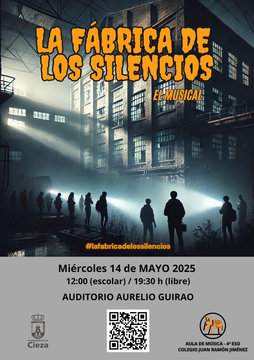 Preparar un musical desde 0 con adolescentes es mucho más que enseñar música.
Es escuchar, ceder espacio, potenciar lo que ya tienen.
Es acompañar asumiendo riesgos.
A veces da vértigo, pero cuando lo ves florecer… 
🎭 Os espero. 
📅Miércoles 14 
🕢19:30h 
📍Aud. Aurelio Guirao