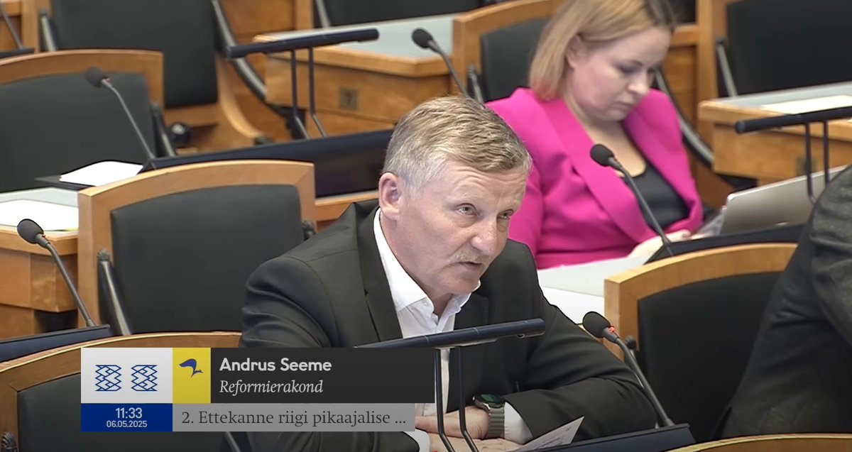 VyrstIgor's tweet image. Üks kõige tülgastavamaid asju riigikogus on oma erakonnakaaslasele kokku lepitud eriti imala küsimuse esitamine.
Andrus Seeme, kes pole arvatavasti enne kordagi riigikogus sõna võtnud, seebitab Jürgen Ligi. Jälk.