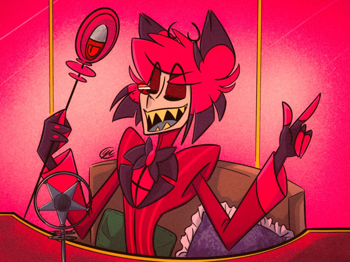 🎶 "It's a lot of chatter in here. But let me make myself clear. Can you hear me? Do you fear me?" 🎶 #HazbinHotelFanart #hazbinhotelart #hazbinhotel #HazbinHotelAlastor #Alastor #radiodemon