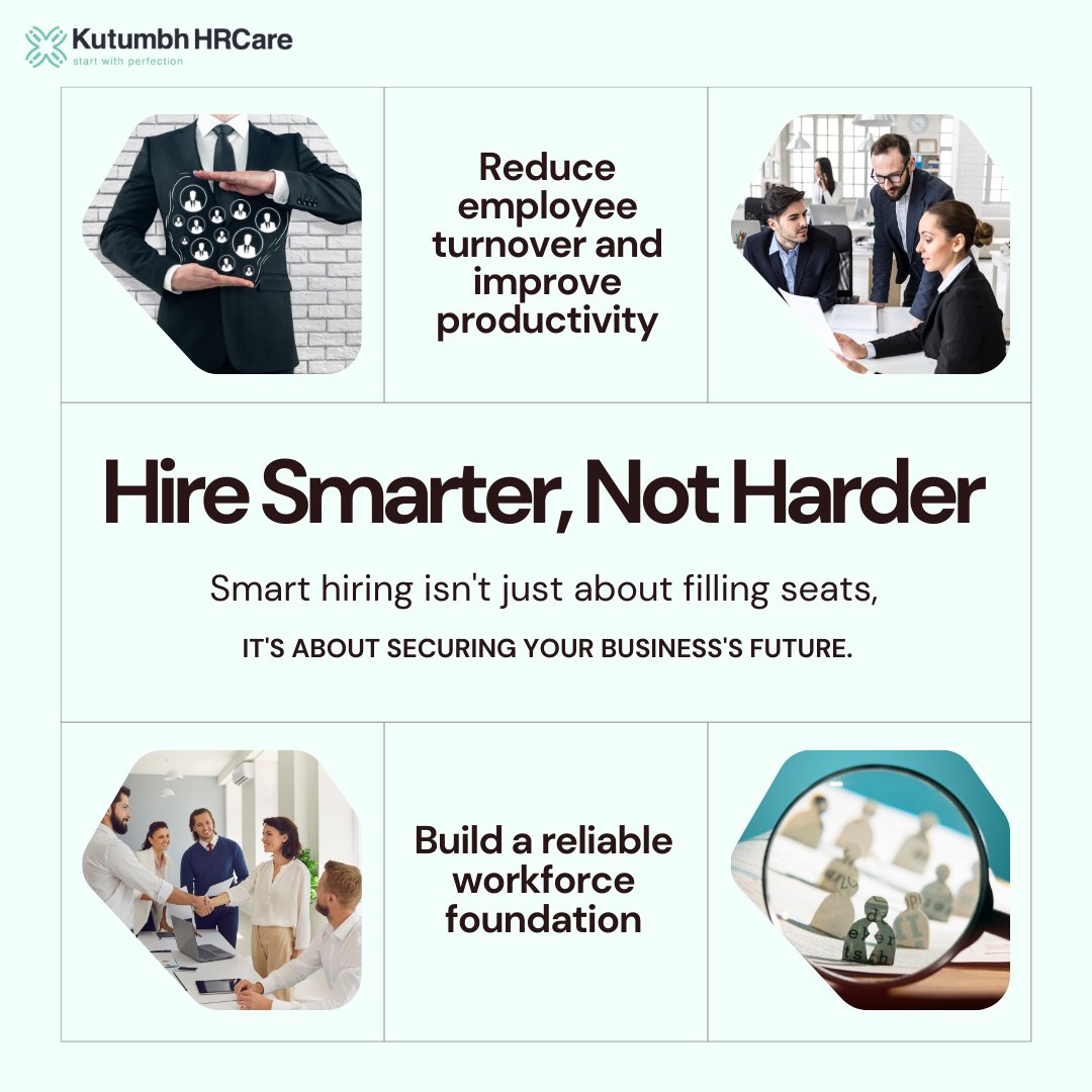 Kutumbhhrcare_'s tweet image. At Kutumbh HRCare, we help you hire right the first time, at scale.

Let’s build a stronger tomorrow, today.

#smartworkforce #bulkhiring #kutumbhhrcare #wednesdaywisdom #hiringstrategy #workforcesolutions #staffingpartner