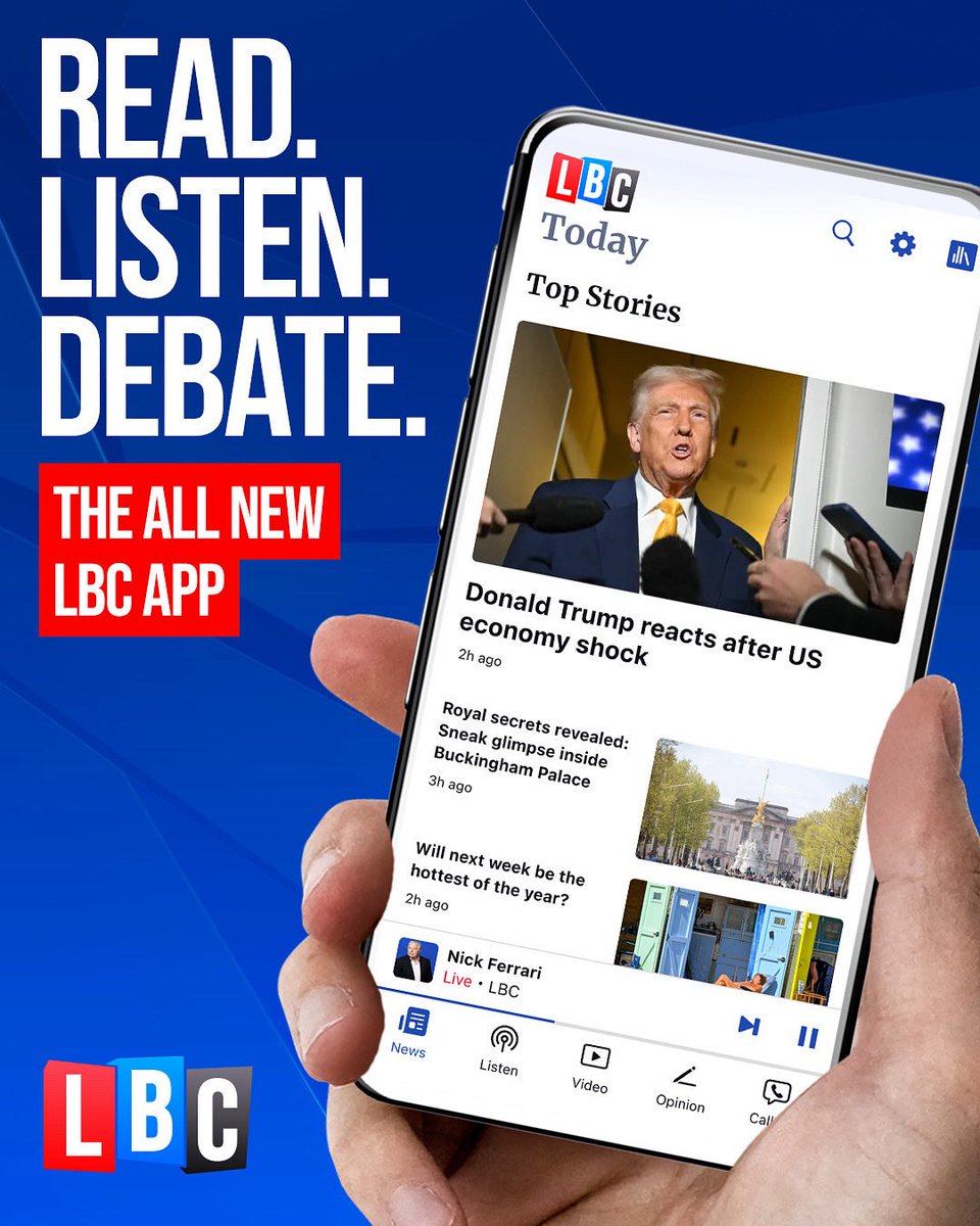 Breaking news, analysis and opinion - in your hands.
 
Download the all new <a href="/LBC/">LBC</a> app for free from your app store now.

app.af.lbc.co.uk/btnc/thenewlbc…
