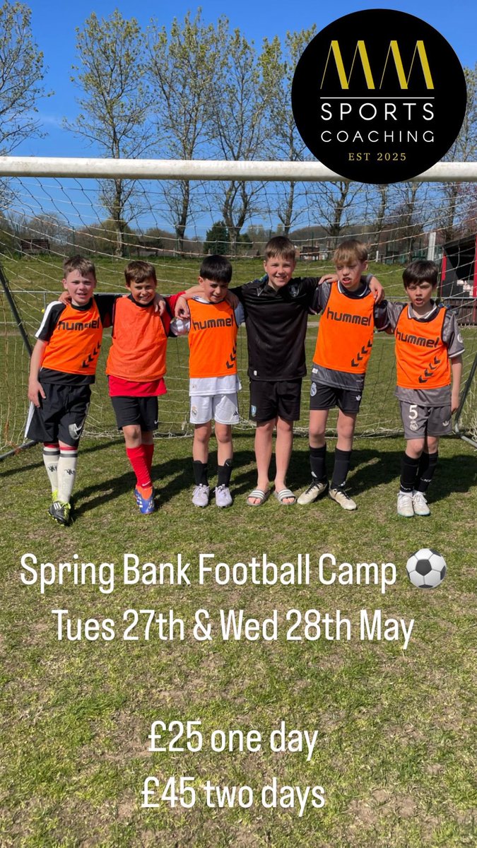 Chris Millington (@chrismilly83) on Twitter photo Ready for some half-term footy fun?
Join me and <a href="/richmintoft/">Rich Mintoft</a> at MM Sports Coaching's 2-day Football Camp on 27th & 28th May at HE Barnes Stadium, home of <a href="/DronfieldTownFC/">Dronfield Town FC</a>
Open to school years 3-8 for boys & girls of all abilities - see link in bio! Ready for some half-term footy fun?
Join me and <a href="/richmintoft/">Rich Mintoft</a> at MM Sports Coaching's 2-day Football Camp on 27th & 28th May at HE Barnes Stadium, home of <a href="/DronfieldTownFC/">Dronfield Town FC</a>
Open to school years 3-8 for boys & girls of all abilities - see link in bio!