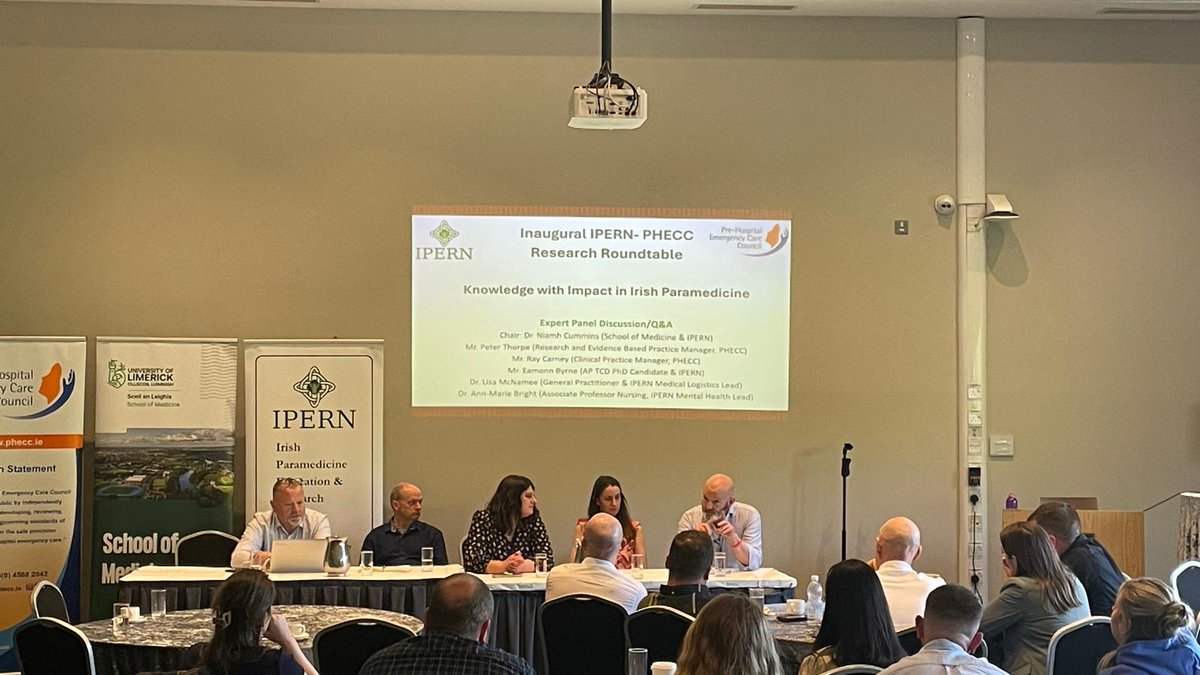 Shane Devlin (@shane_banjo) on Twitter photo Great day yesterday of paramedicine research in Limerick.
Brilliant talks on building research capacity by <a href="/CumminsNM/">Dr. Niamh Cummins</a>, point of care bloods testing by <a href="/GaryGar10114613/">Gary GardinerNAS</a> and CPR induced consciousness by <a href="/NKCmedical/">Niall Carty</a>. Delighted to add a talk on posterior stroke recognition. Great day yesterday of paramedicine research in Limerick.
Brilliant talks on building research capacity by <a href="/CumminsNM/">Dr. Niamh Cummins</a>, point of care bloods testing by <a href="/GaryGar10114613/">Gary GardinerNAS</a> and CPR induced consciousness by <a href="/NKCmedical/">Niall Carty</a>. Delighted to add a talk on posterior stroke recognition.