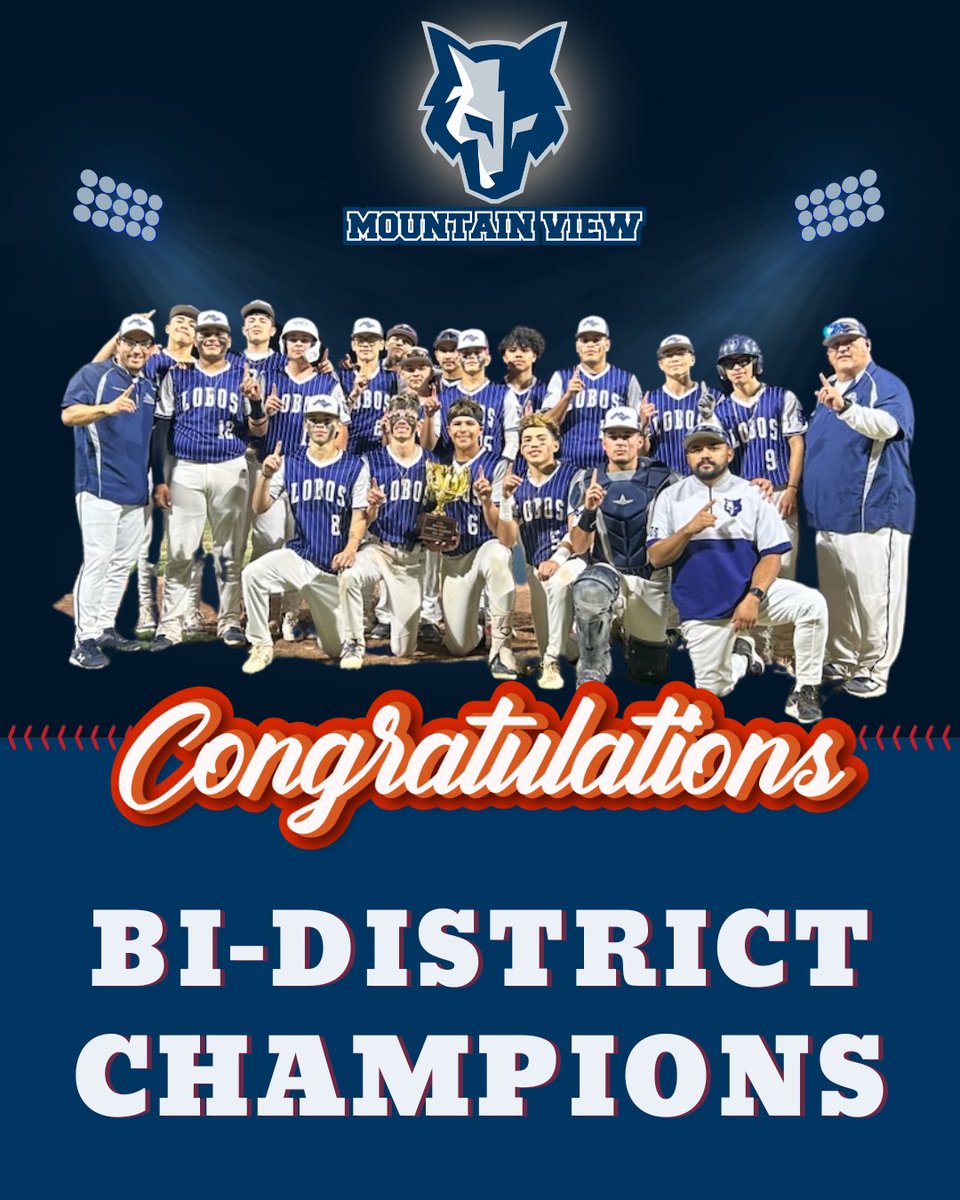 HISTORY MADE! ⚾️

For the first time in 20 years, our Lobos Baseball team are Bi-District Champions!

This team has shown grit and determination all season, and it paid off in a big way. Congratulations to our players, coaches, and fans—this is YOUR moment! 

Good luck this week