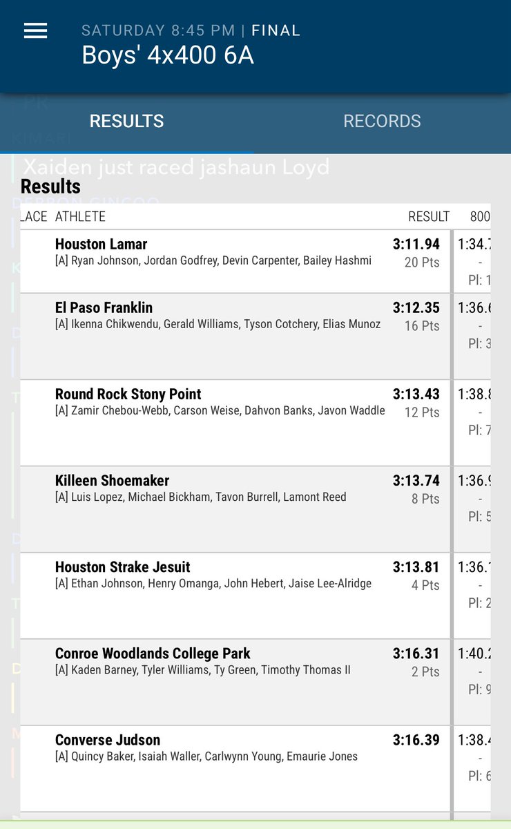 ZChebou's tweet image. All good must come to an end, with an incredible school track season it ended with a cherry on top. Our 4x4 team placed 3rd in the 6A UIL State Track Meet. Forever grateful for this opportunity and grateful for my teammates.#StonyPoint #comingfor1stnextyear #Jobsnotfinsihed