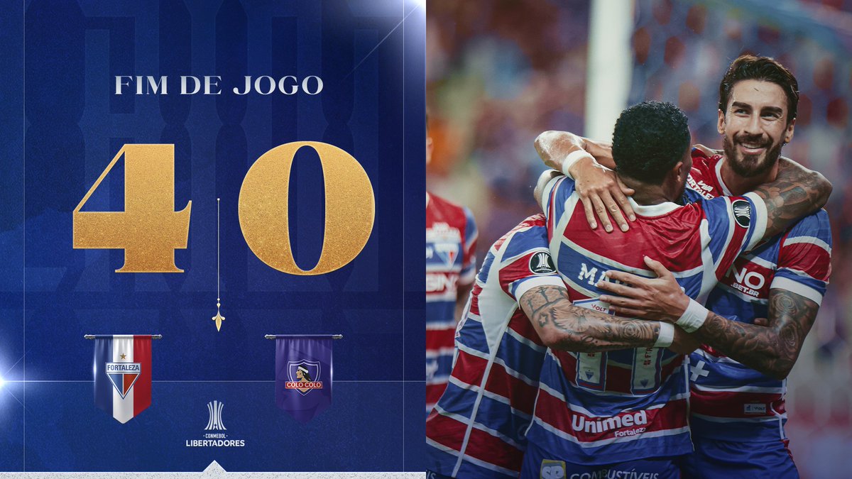 FortalezaEC's tweet image. FINAAAAAAAAAAAAAAAAAAAAAAAAAAAAAAAAAAAAAAAAAAAAAAAAAAL DE JOGO NA ARENA CASTELÃO! O FORTALEZA SUPERA O COLO-COLO COM O PLACAR DE 4x0 E SOMA MAIS TRÊS IMPORTANTES PONTOS NA COMPETIÇÃO!

⚽ BRENO LOPES
⚽ MARINHO
⚽ DEYVERSON
⚽ EL GATO LUCERO

#FortalezaEC