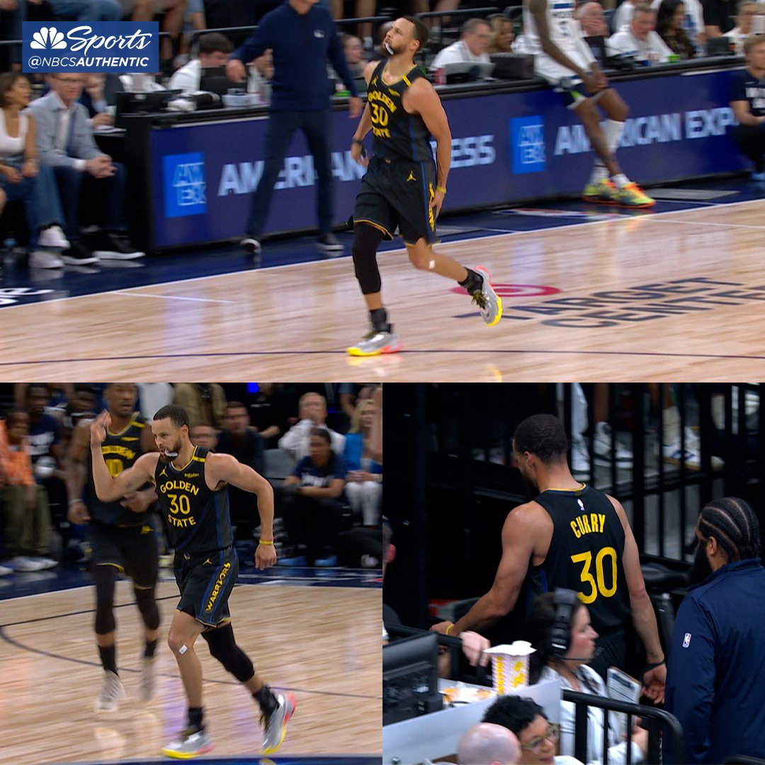 Steph went to the Warriors' locker room with an apparent hamstring injury

(via: @NBAonTNT)
