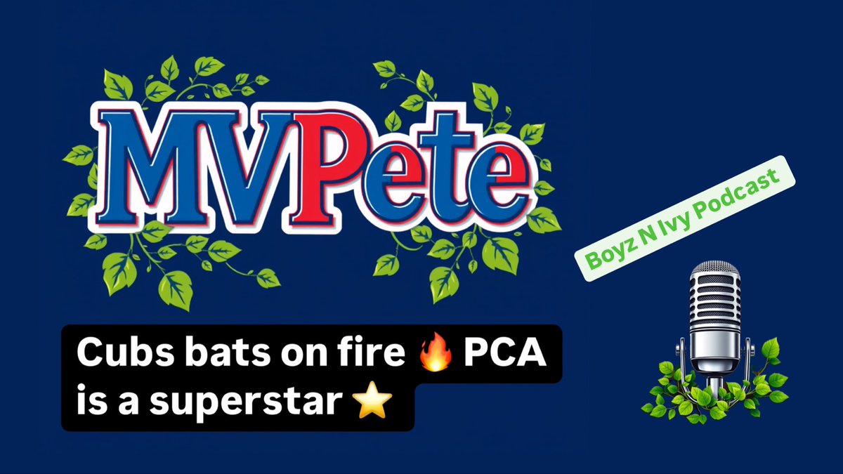 Parker Meade (@parkchopmeade) on Twitter photo New podcast <a href="/boyznivypodcast/">Boyz N Ivy</a>
Go #Cubs Go <a href="/SamOlbur/">Sam Olbur</a> <a href="/GBraggsJr23/">Greg Braggs Jr.</a> <a href="/ColeWright/">Cole Wright</a> <a href="/WatchMarquee/">Marquee Sports Network</a>
youtu.be/eZLajaRt44U?si… New podcast <a href="/boyznivypodcast/">Boyz N Ivy</a>
Go #Cubs Go <a href="/SamOlbur/">Sam Olbur</a> <a href="/GBraggsJr23/">Greg Braggs Jr.</a> <a href="/ColeWright/">Cole Wright</a> <a href="/WatchMarquee/">Marquee Sports Network</a>
youtu.be/eZLajaRt44U?si…