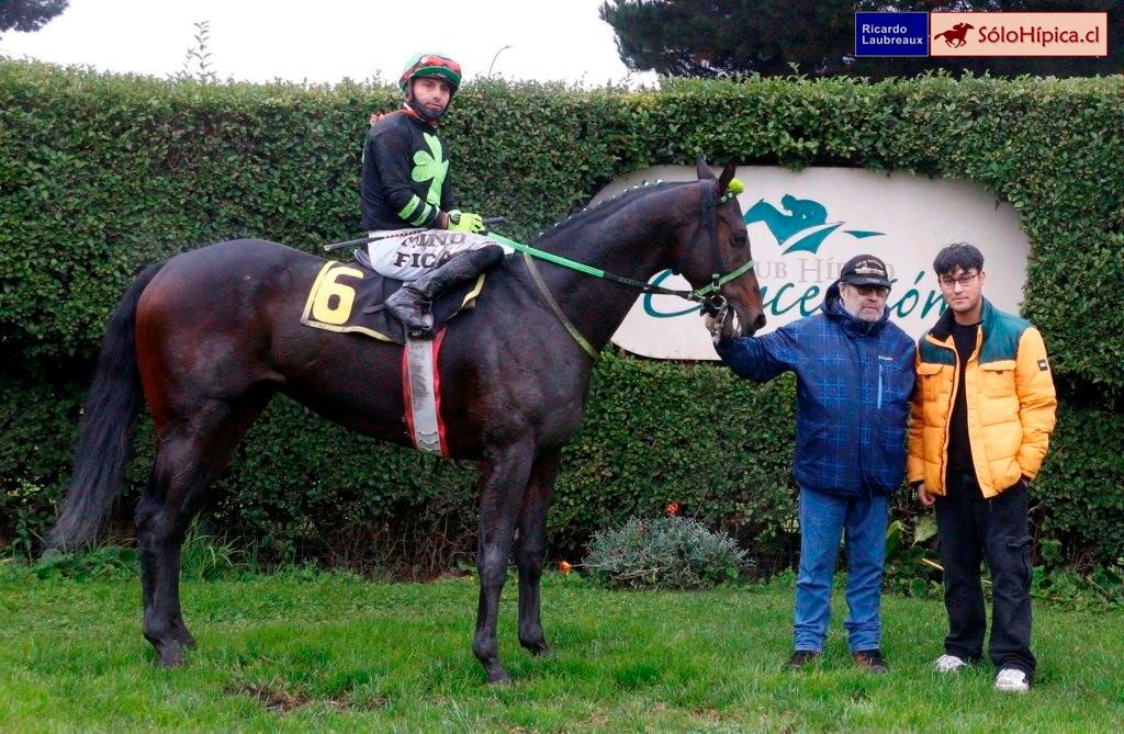 solohipica's tweet image. EL NOTABLE (Competitive Edge) ganando la 1ª Serie "SETTLING DAY" 1400m. Martes 6 de Mayo Club Hípico de Concepción. Stud VITACARE Preparador GERARDO MELO Jinete JAIME A. MIÑO #solohipica #ElNotable #CompetitiveEdge #StudVitacare #GerardoMelo #JaimeAMiño #ClubHípicoConcepción