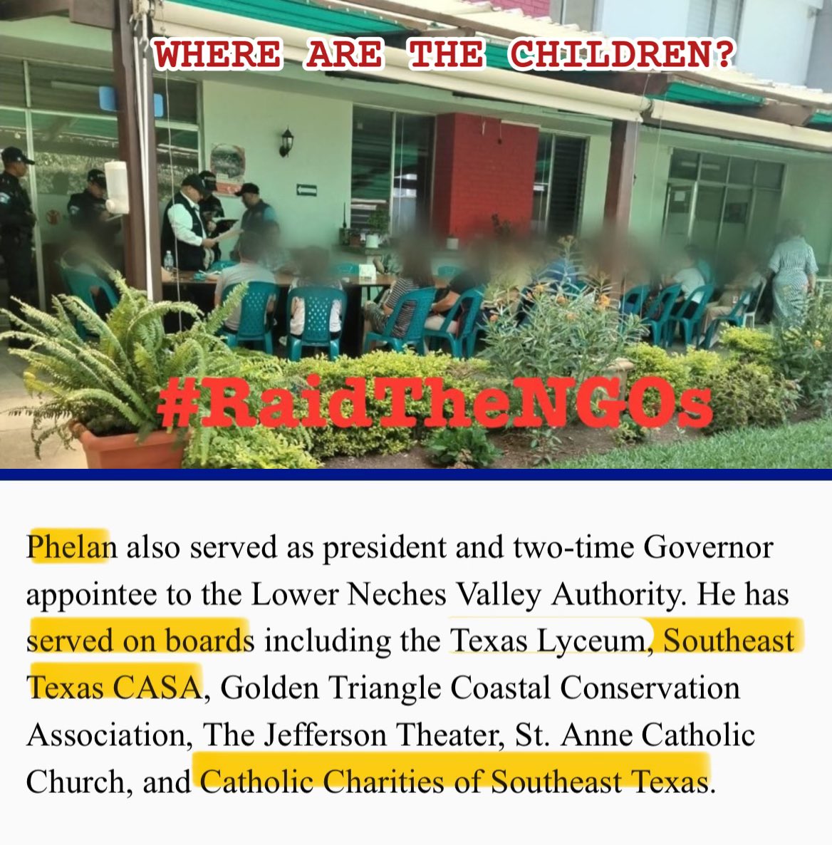 TexasAngelAng's tweet photo. @KenPaxtonTX @realmitchlittle 🙏#RaidTheNGOs https://t.co/28eYy6HX4B