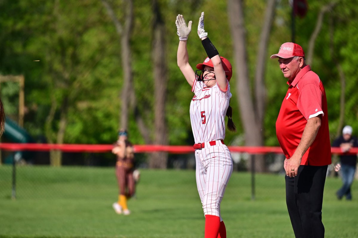 Big CIC win tonight over Alexandria, 6-5, had 3 RBIs with a single and double to tie the game! Very proud of both teams!