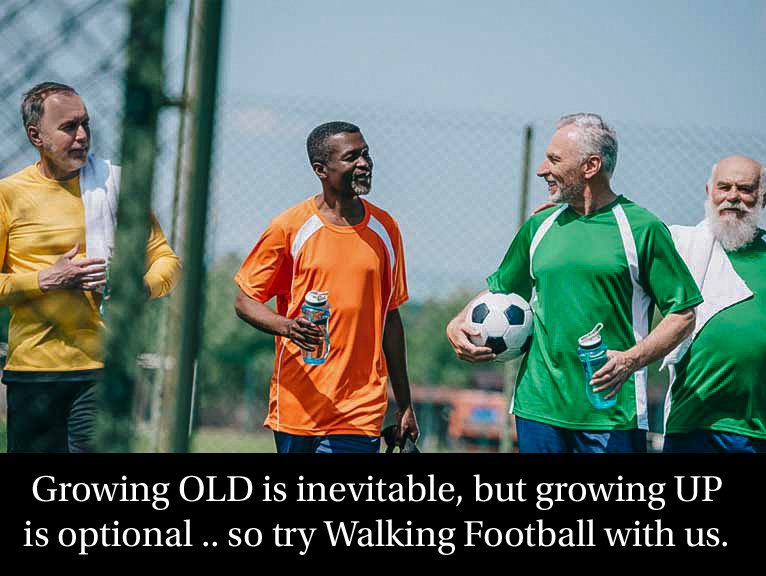 MadeiraWF's tweet photo. Growing OLD is inevitable, but growing UP is optional .. so try  Walking Football with us ⚽️

#Madeira 
#MadeiraWalkingFootball
#WalkingFootball 
#InterMadeiraWalkingFootball 
#IMWF https://t.co/M4p6hvKvtv