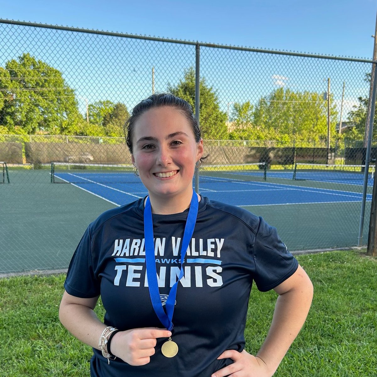 Madison Huffman wins District 4-AA Girls Singles 🎾Championship 🏆 by score of 6-0, 6-0. Now 21-0 on season 🥇Advances to Region 2-AA 🎉<a href="/5StarPreps/">5Star Preps</a> <a href="/prepxtra/">PrepXtra</a> <a href="/HVAAthletics/">Hardin Valley Athletics</a> <a href="/KirkRenegar/">Kirk Renegar, Ed. D.</a> <a href="/HVA_AD_HAWKS/">WyattHVA</a>