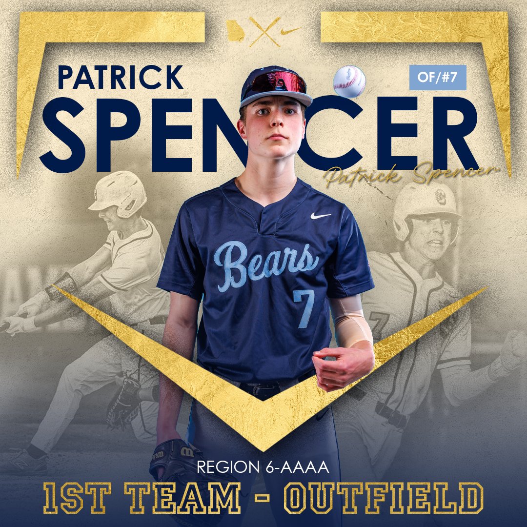 Congratulations to Patrick Spencer being named Region 6-4A First Team All Region. #gobears