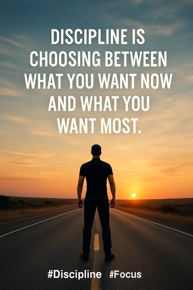 "Discipline is choosing between what you want now and what you want most.
Every small action in silence builds a future the noise will never break.
#Discipline #FocusOnUpbringing #MasudOnMission #DailyMotivation #GrowthMindset #SelfDiscipline #MorningInspiration