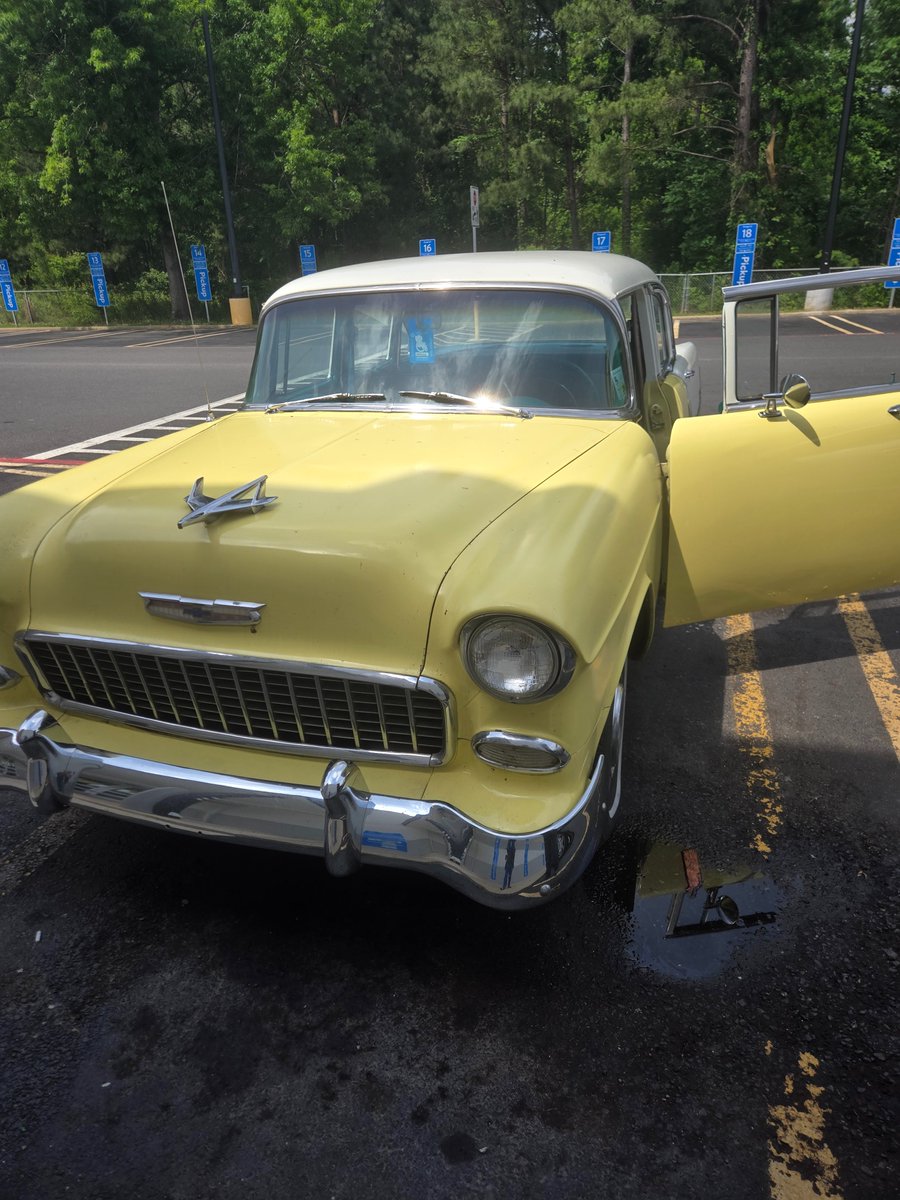 Ok. Going to make myself post one happy thing a day for a bit.

Met this old guy and his restored Chevy while getting my Walmart pickup thr other day.