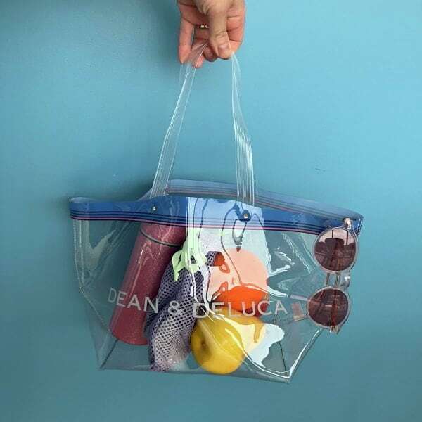 DEAN & DELUCA×Ziploc(R)×BEAMS クリアトートバッグS DEAN＆DELUCA