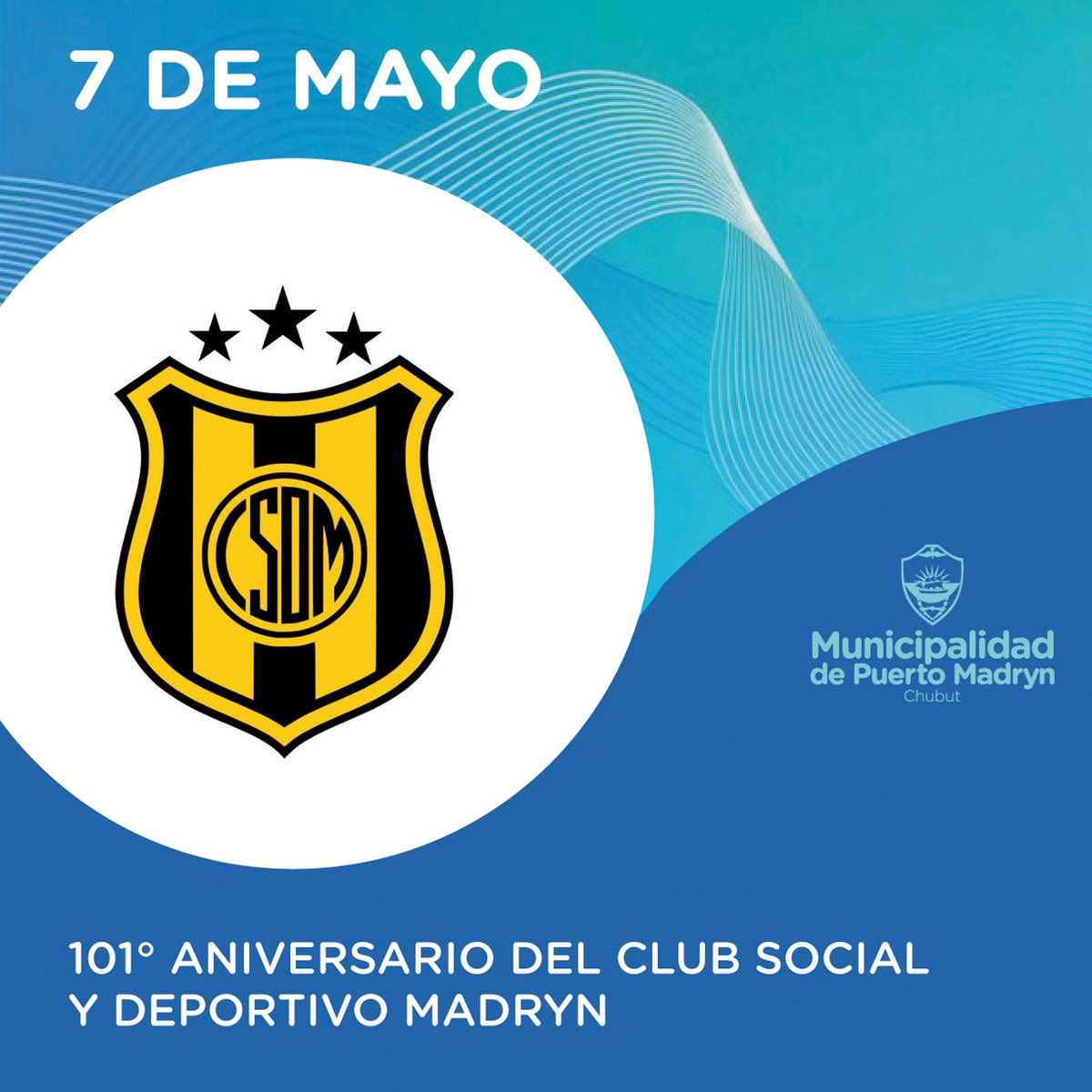 Gustavo Sastre (@gus_sastre) on Twitter photo Hoy el <a href="/ClubMadryn/">Club Social y Deportivo Madryn</a> celebra su 101º aniversario, por lo que quiero saludar y felicitar a cada uno de los integrantes de la familia aurinegra, siendo una institución con un montón de historias, afecto y recuerdos hermosos. Hoy el <a href="/ClubMadryn/">Club Social y Deportivo Madryn</a> celebra su 101º aniversario, por lo que quiero saludar y felicitar a cada uno de los integrantes de la familia aurinegra, siendo una institución con un montón de historias, afecto y recuerdos hermosos.