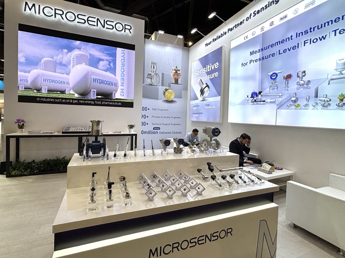 MicroSensorHome's tweet image. Live from SENSOR+TEST 2025! Join our expert team as we explore the future of sensor technology—featuring sensors, transmitters, and flow meters through custom solutions for industrial printing, coffee machines, diving equipment, and more.
#MICROSENSOR #IndustrialAutomation