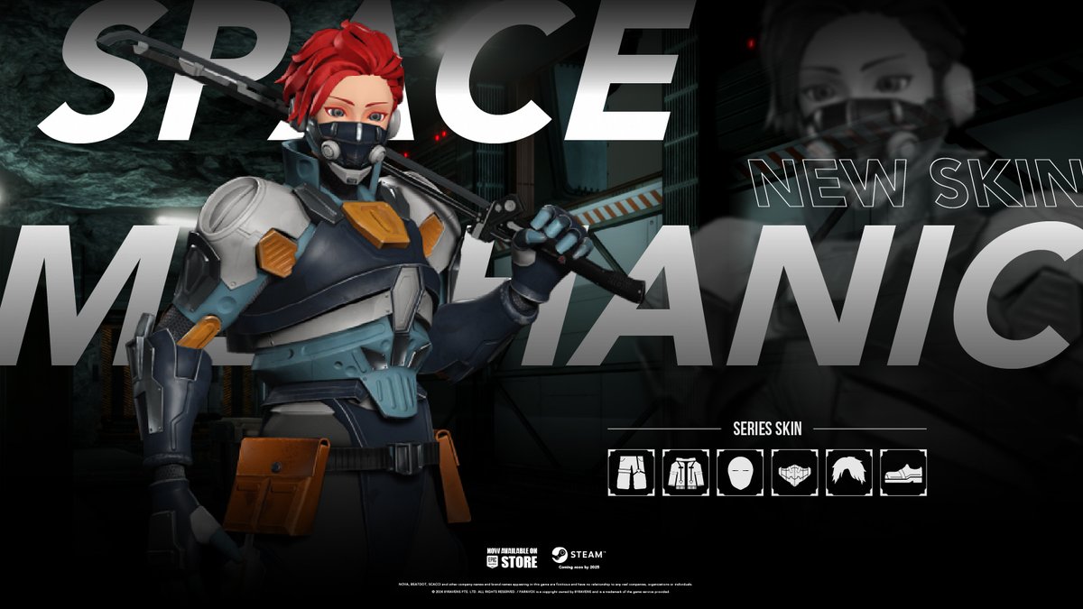 🚨 NEW SKIN DROP! 🚨

Suit up with the  "SpaceMechanic" set – built for the best of the best only! 

Join and climb the ranks of αSEASON:6 PHASE 1 to own this exclusive skin! 

#PARAVOX