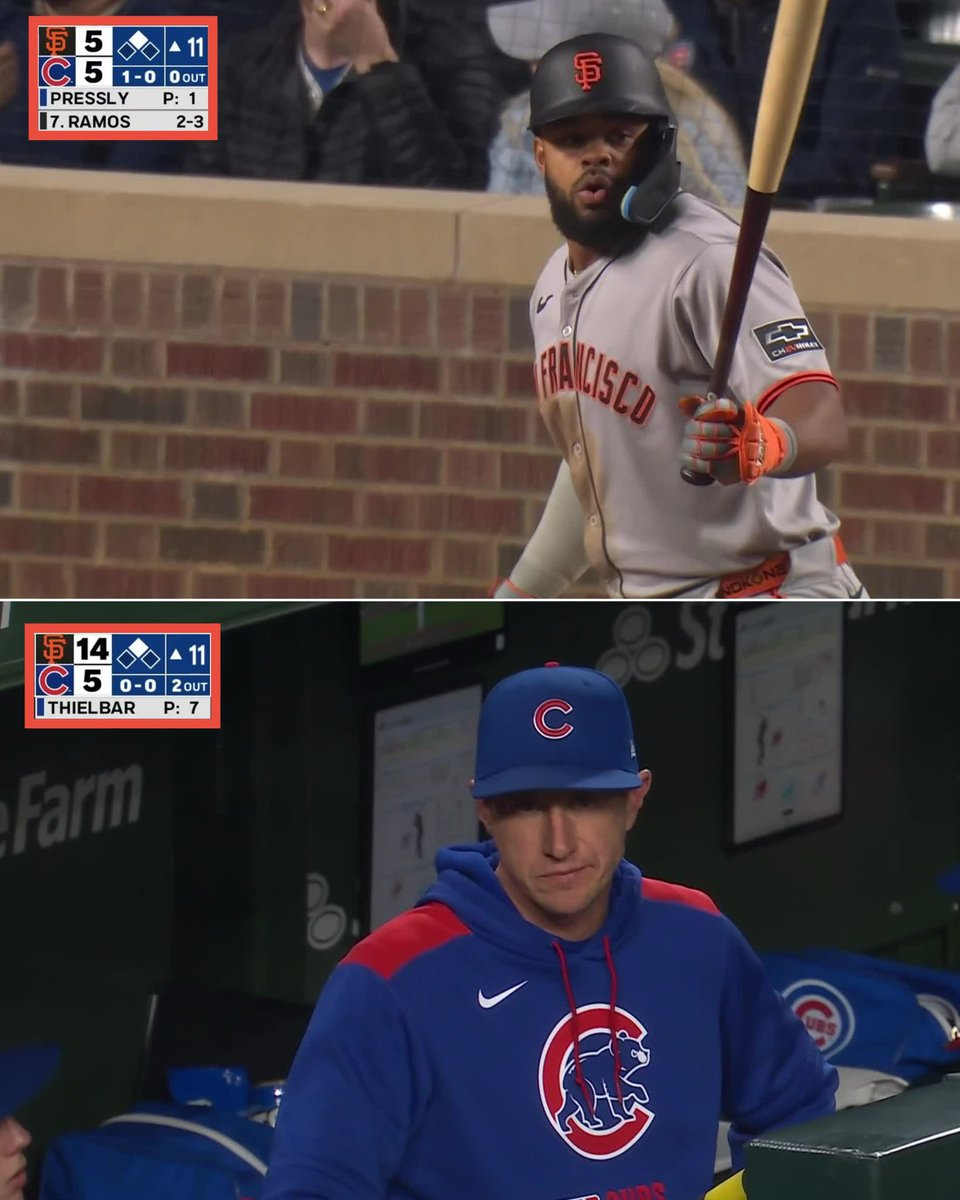 The Giants just put up NINE in the 11th inning at Wrigley Field 😱