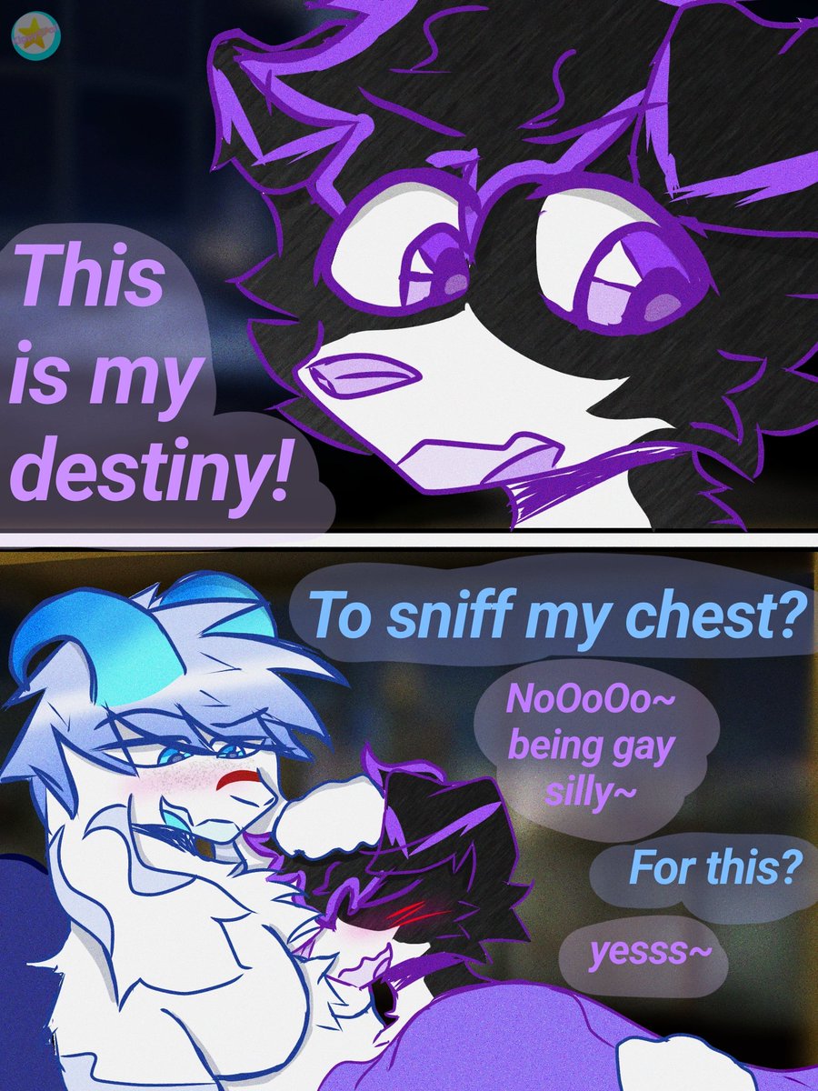KippySFall's tweet image. ⏩ Ignore these two gay idiots 🩵💜
#furryart