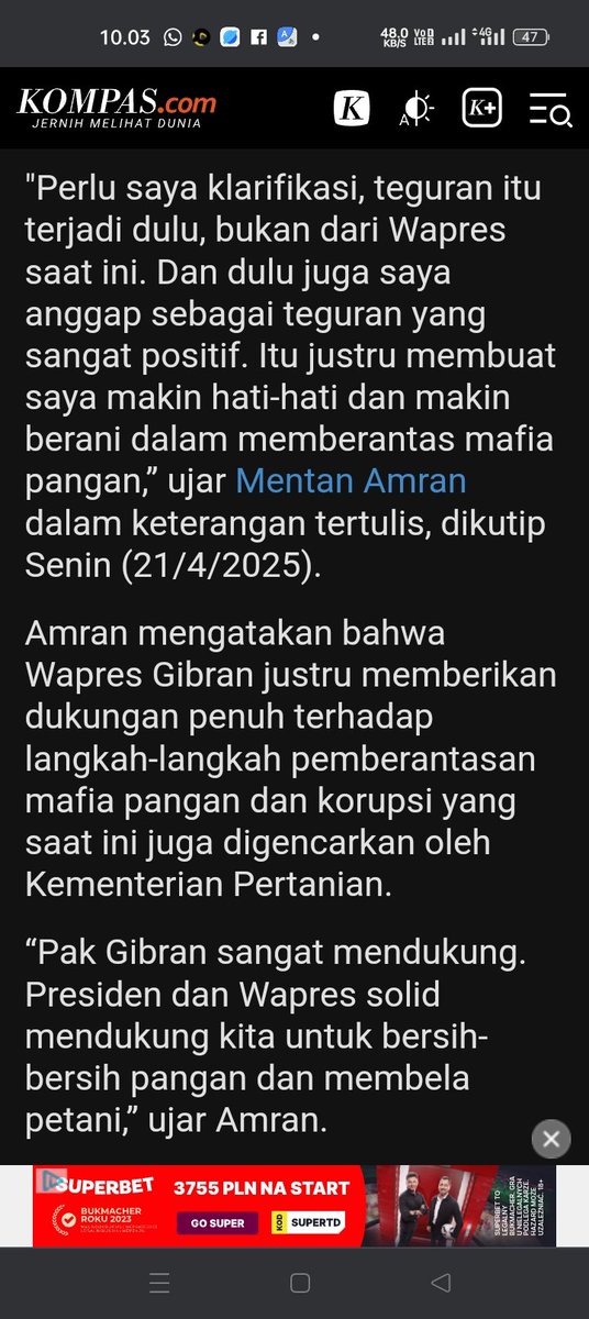 <a href="/logika_saya/">brain.™️</a> <a href="/MurtadhaOne1/">ꦩꦸꦂꦠꦝ</a> <a href="/KPK_RI/">KPK</a> <a href="/KejaksaanRI/">Kejaksaan RI</a> <a href="/prabowo/">Prabowo Subianto</a> <a href="/ST_Burhanuddin/">ST Burhanuddin</a> Wapresnya Era Pemerintah siapa? Baca dari sumber yg kredibel.