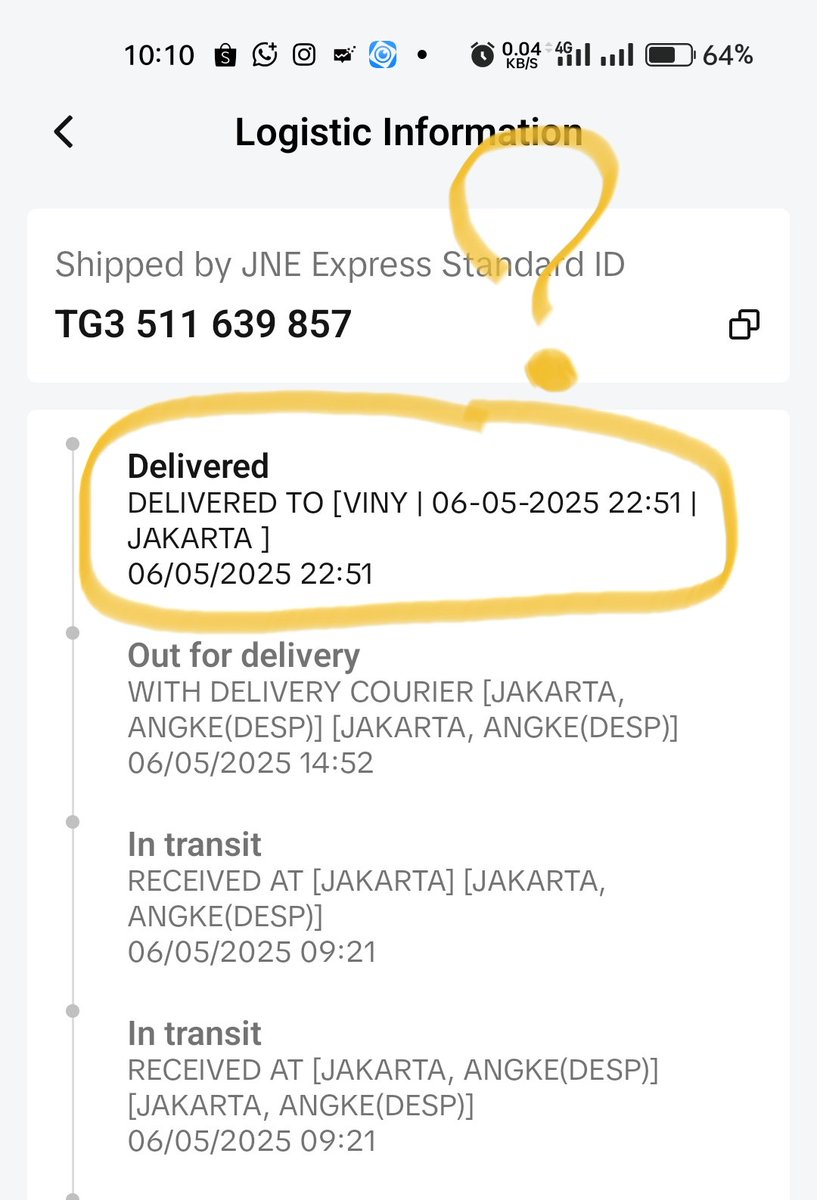 fivewen's tweet photo. TG3511639857 @JNECare @tokopedia @TokopediaCare @JNE_ID Tolong di segerakan pelacakan barang hilang oleh kurir JNE, menurut pembeli, yang di foto bukanlah rumah pembeli. Mohon disiplinkan kurir nya ya. https://t.co/eppsaMxnGI