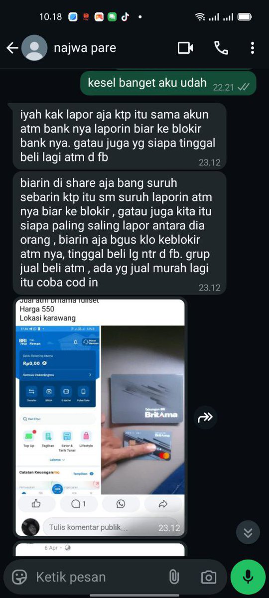 pipsstraw's tweet photo. PENIPUAN !!!!! 
modus nya dia jualan hp ip 13 dengan harga murah dan ex ibox, meyakinkan banget soalnya mau diajak cod an ternyata dikasihnya alamat palsu dan rekening nya dia beli dari facebook ga habis pikir soalnya gw baru tau ada orang jual beli rekening. gw kena 5 JT GUYS https://t.co/wCYM7Pl8LV