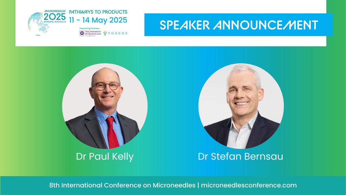 From global health leadership to manufacturing innovation, see these two experts at #Microneedles2025.
💉Paul Kelly – infectious disease,vaccines,and global public health.
🔬 Stefan Bernsau – pharmaceutical automation,MAP technology, and packaging systems.
microneedlesconference.com/speakers/