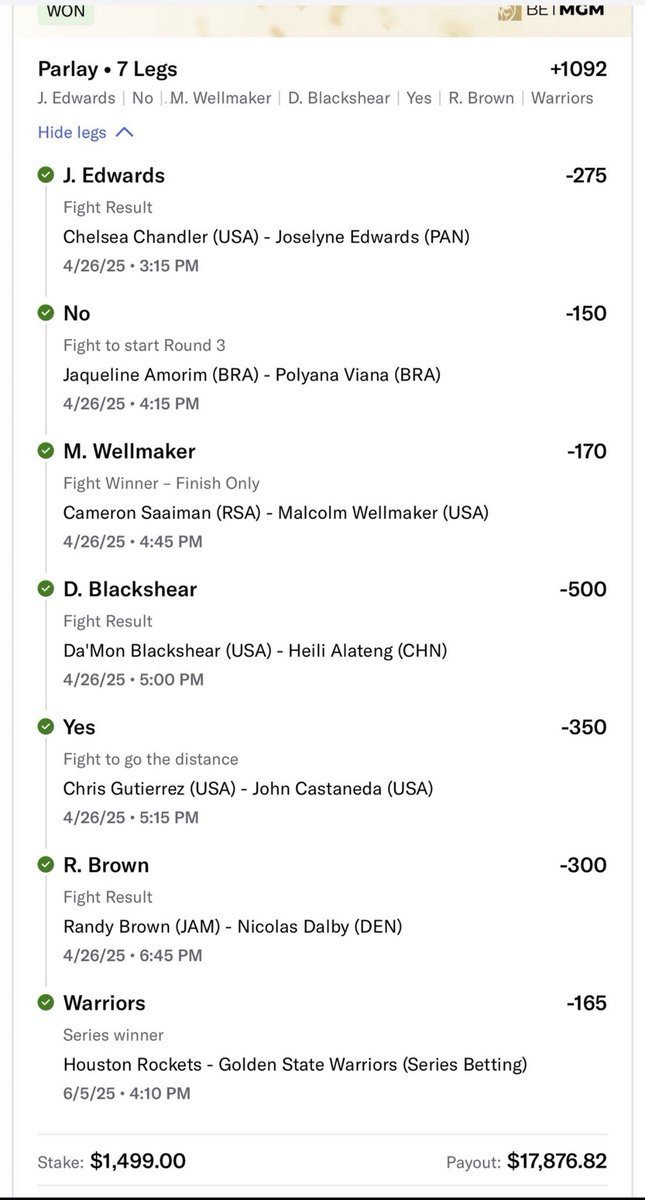 Another Sweat Free bet done right #Warriors #BigWins #gamblingX #GamblingTwitter