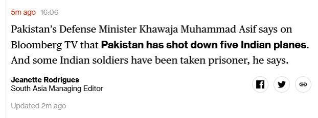 Dragon kingdom.wu on X: "Pakistan has clarified that it shot down five  Indian aircraft, among which two might have been unmanned drones, and three  jet aircraft were downed. Pakistan claims that it