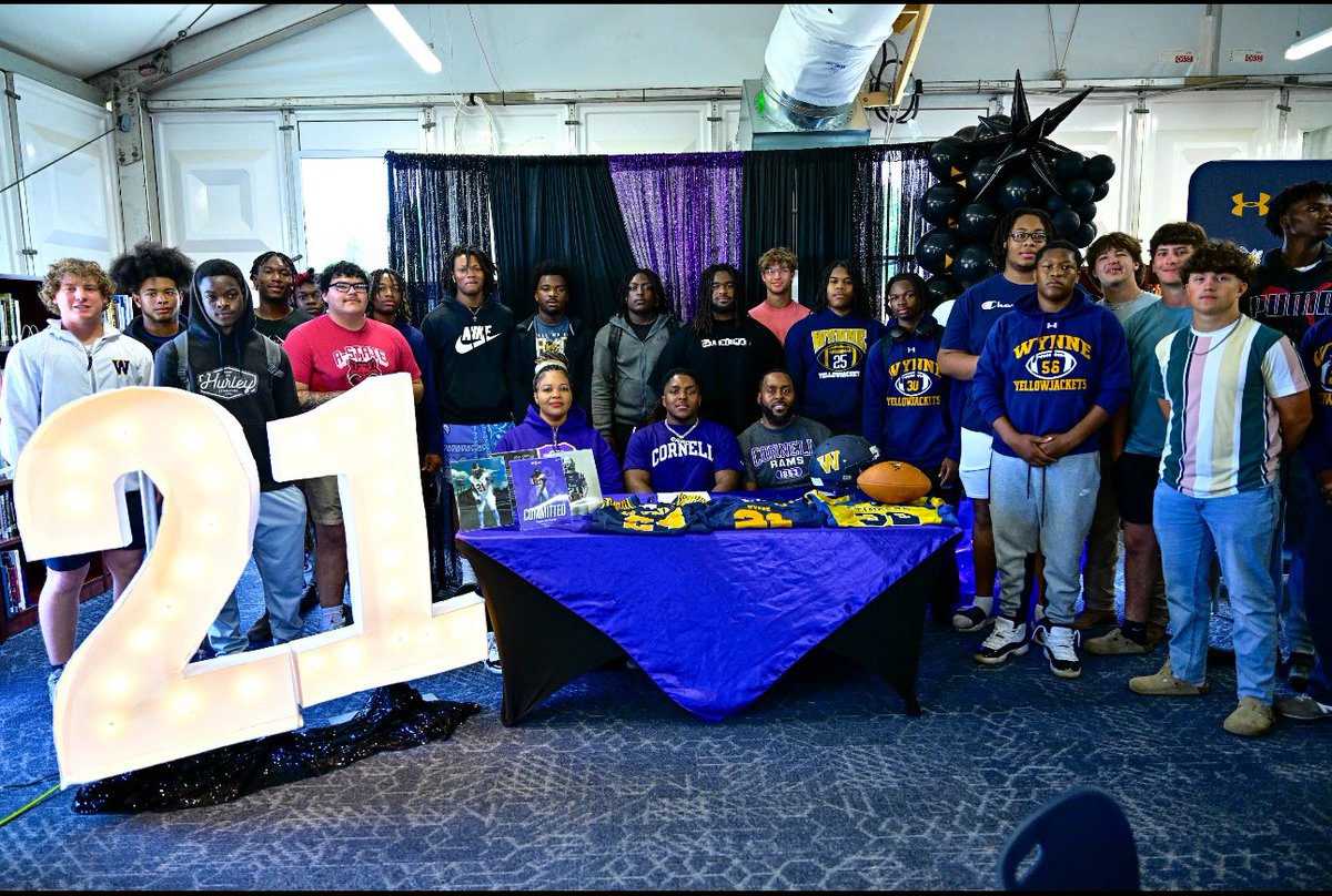 Congratulations to Cam Smith for signing to play at the next level for Cornell College.  We celebrated his hard work, dedication, and commitment to excellence today during our Yellowjacket Signing Day event.  The work has just begun, but we couldn’t be prouder.