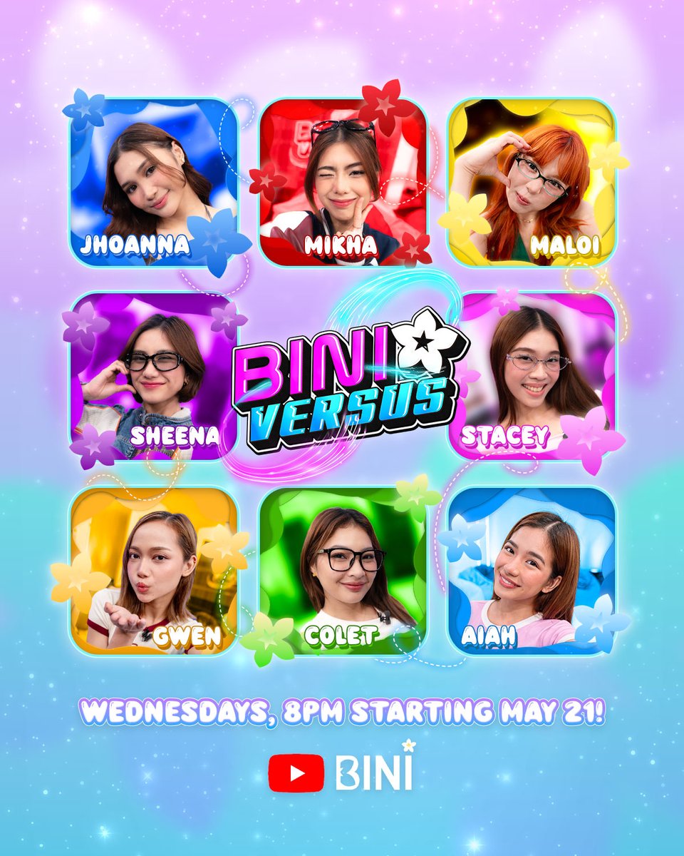 BINI VARIETY SHOW?! We used to pray for times like these!!🙏

Imagine: BINI as GAME MASTERS and PLAYERS of different BINIverses... CHAOS YERN?? 🤣

Sino kaya ang sasakses?🤭 Watch #BINIversus on May 21, premieres 8PM (PHT) worldwide on the BINI Official YT channel!