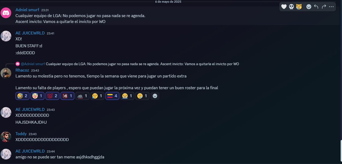 Hey <a href="/fusionfsgg/">FUSION</a>, de verdad piensen en las personas que metan a la organizacion, yo banco muchísimo su equipo y me llevo bien con players de alli pero como vas a dejar que Rhacoz lleve su escena de league hermano. 
1/3