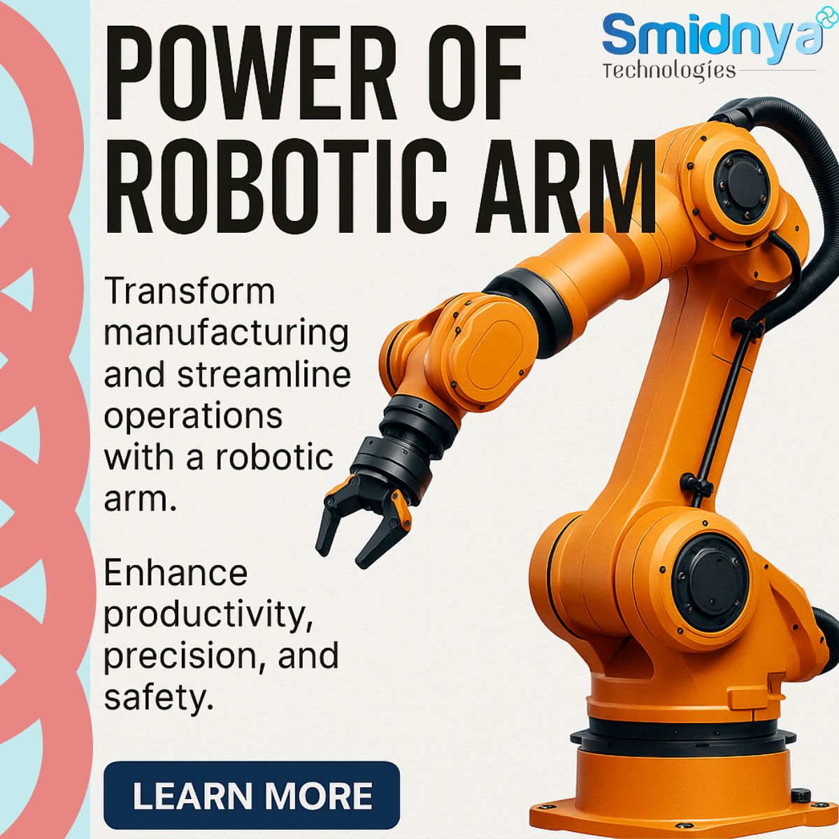 Smidnya11's tweet image. Revolutionize manufacturing with Smidnya’s Robotic Arm! 🤖 Boost productivity, precision &amp;amp; safety in your operations. Explore innovation now!
smidnya.online/index?utm_sour… 
 #SmidnyaTech #RoboticArm #SmartManufacturing#robotic