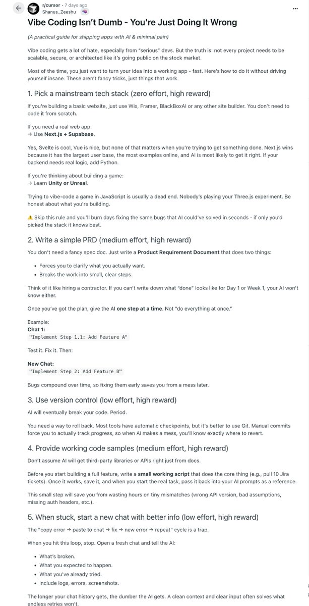 aaditsh's tweet image. This guy literally saved 100+ dev hours with this one-page guide