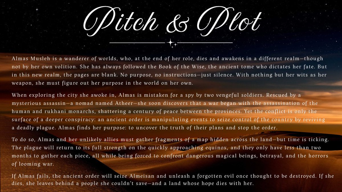 rawiyabeirut's tweet photo. Dear #litagents, 

I am happy to present my #agentsguide/#agentguide for my #amquerying adult fantasy novel, THE SEA WHERE STARS BLEED. It will soon re-enter the query trenches after finishing up my last revisions!

#questpit #a #f #q https://t.co/2s2gDomcG7