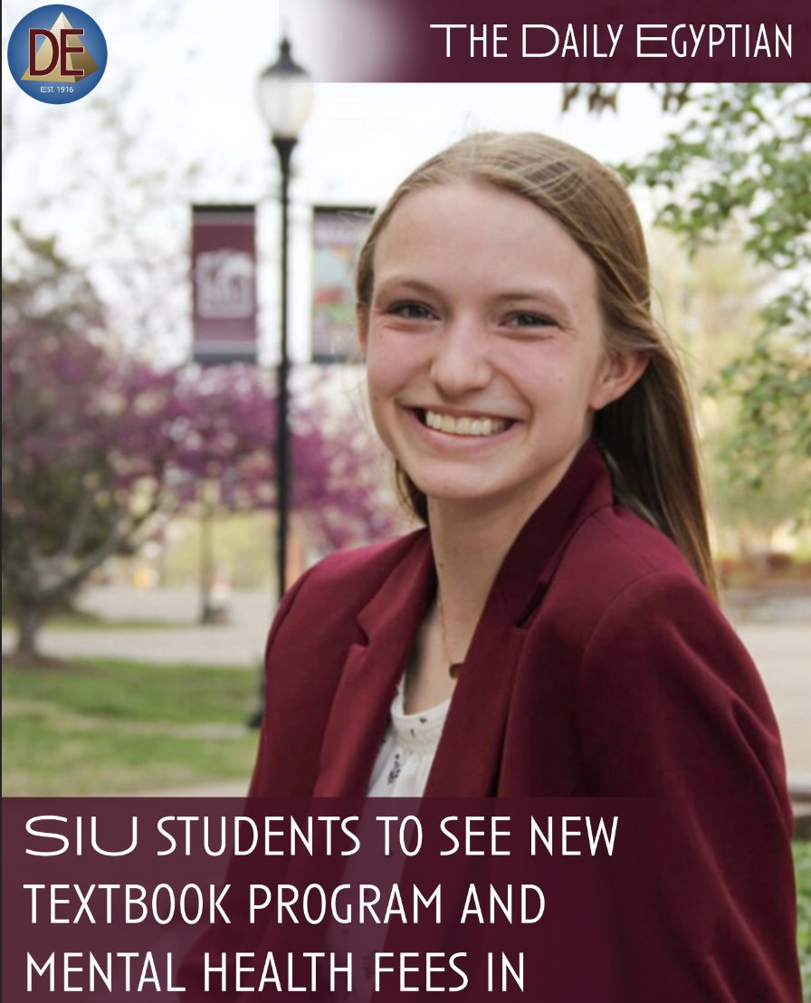 Starting fall 2025, SIU students will see two big changes: a flat-rate textbook program and a new mental health fee - both aimed at improving access and support. "It's going to pay off," says USG President Penny Bordewick

Read more: dailyegyptian.com/121387/news/si…

✍️: Annalise Schmidt
