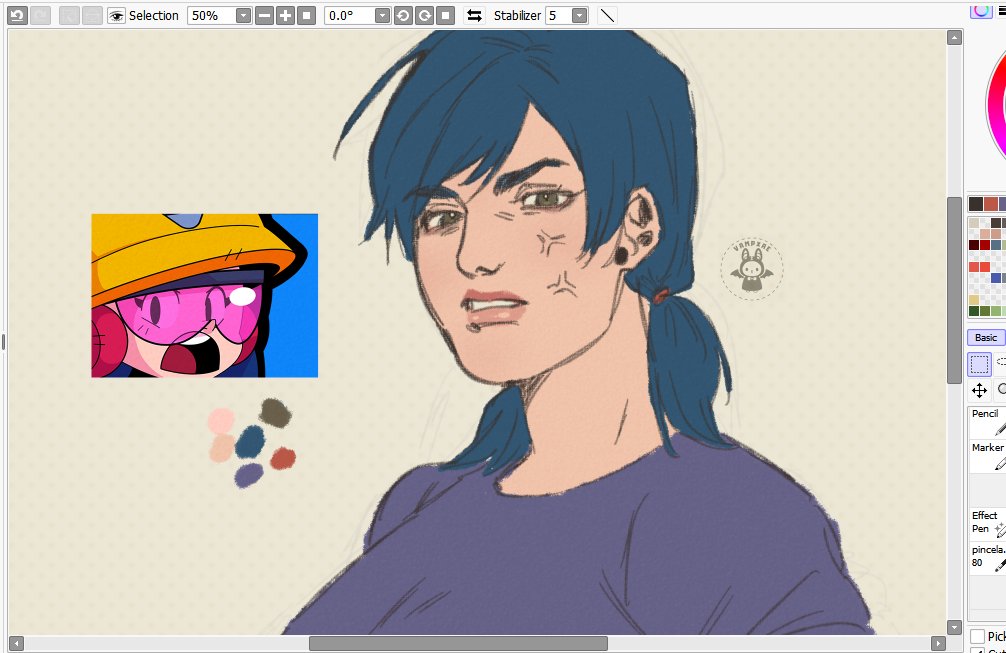 vampxae's tweet image. jacky #BrawlStars #BrawlStarsArt