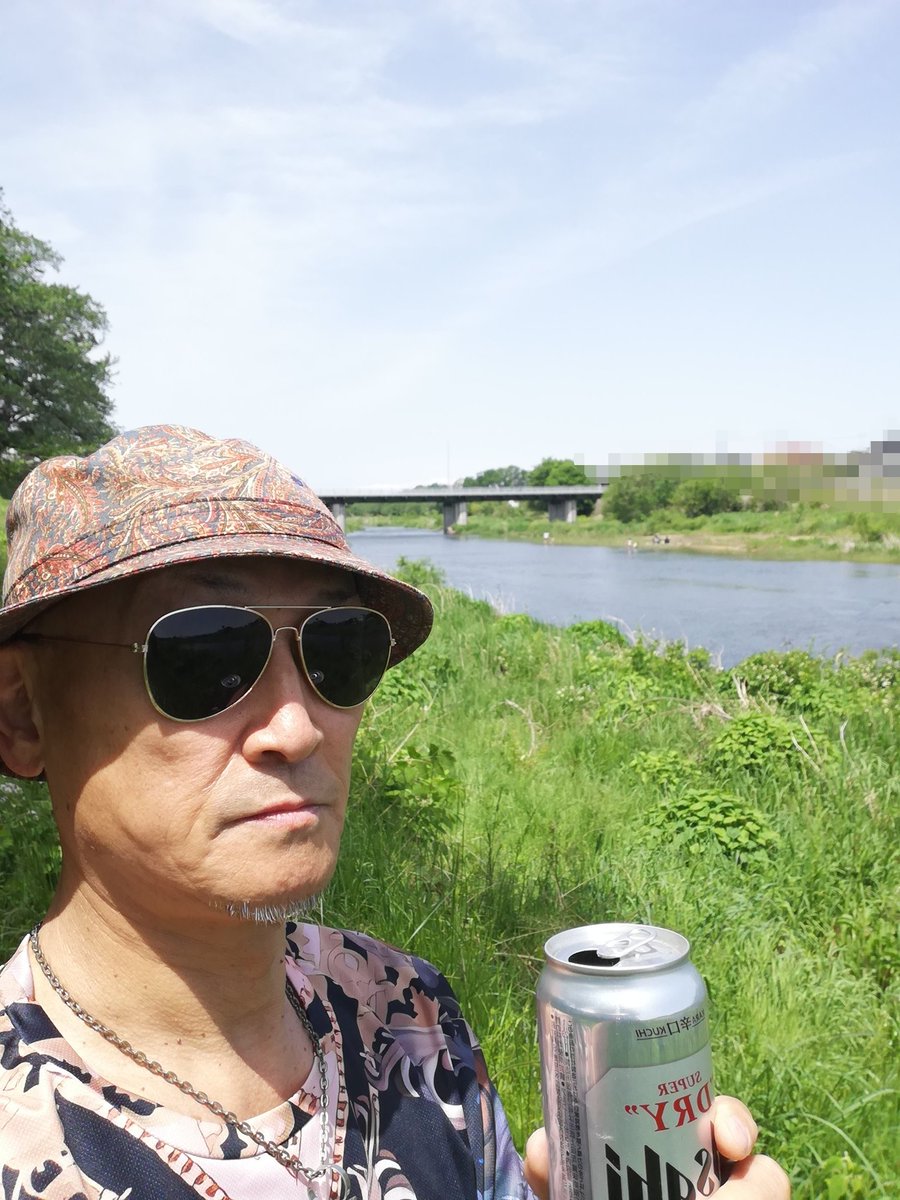 GW終わってすいてる
河原飲みかいし♪