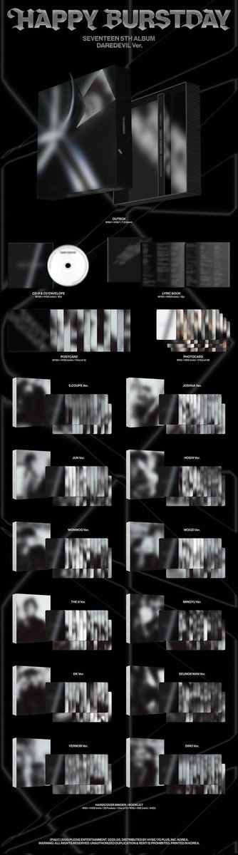 RT &amp; likes are appreciated✨

[OPEN PO]
Seventeen 5th Album : Happy Burstday Daredevil
📅 ~23 May 25

💸Pricelist (cek pict)

✅Spc freebies Photo Keyring
✅Inc fee ship, tax, packing
✅QRIS, Paylater
❌Exc admin shopee

📍Yogyakarta

🖇bit.ly/SVT5thAlbum-Da…
More question? DM🤗