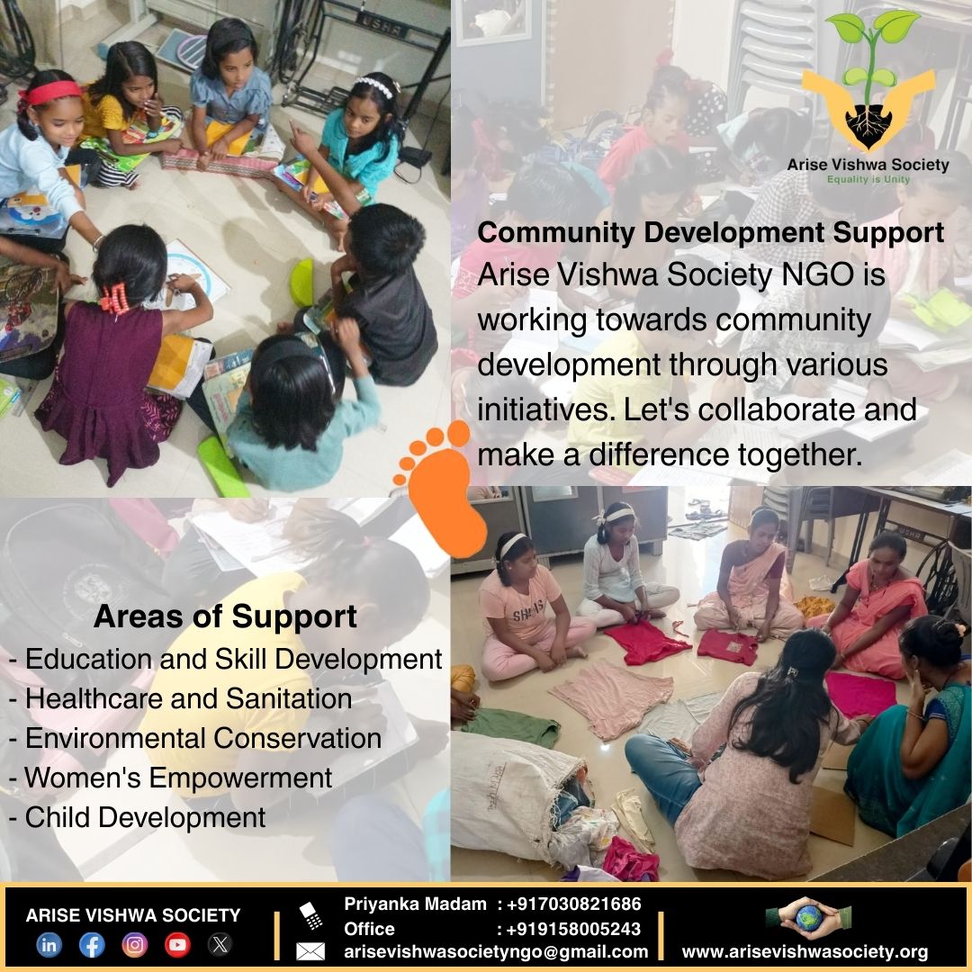 AriseVishwa's tweet photo. Hello
Join Hands
Let's support Arise Vishwa Society NGO in their mission to create positive change in the community. Together, we can make a lasting impact.
#AriseVishwaSocietyNGO #CommunityDevelopmentSupport #SDGS #ESG #CSR #Donate #Joinus #Volunteer #Everyone #Highlight #Admin https://t.co/MBBB5RRk4A