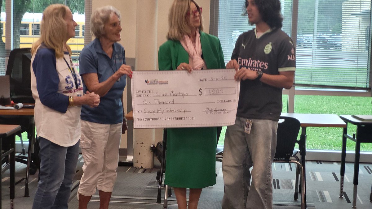 More pictures of <a href="/cwhs_springisd/">Carl Wunsche Sr. High School</a> Spring ISD Education Foundation Scholarship winners. <a href="/PapkeAndrew/">Andrew Papke</a> <a href="/EDouglas_WHS/">Dr. Ericca Douglas @ CWHS</a> <a href="/DrBDugas/">Dr. Bianca Dugas</a> <a href="/TraWalker3/">Tracey Walker</a>