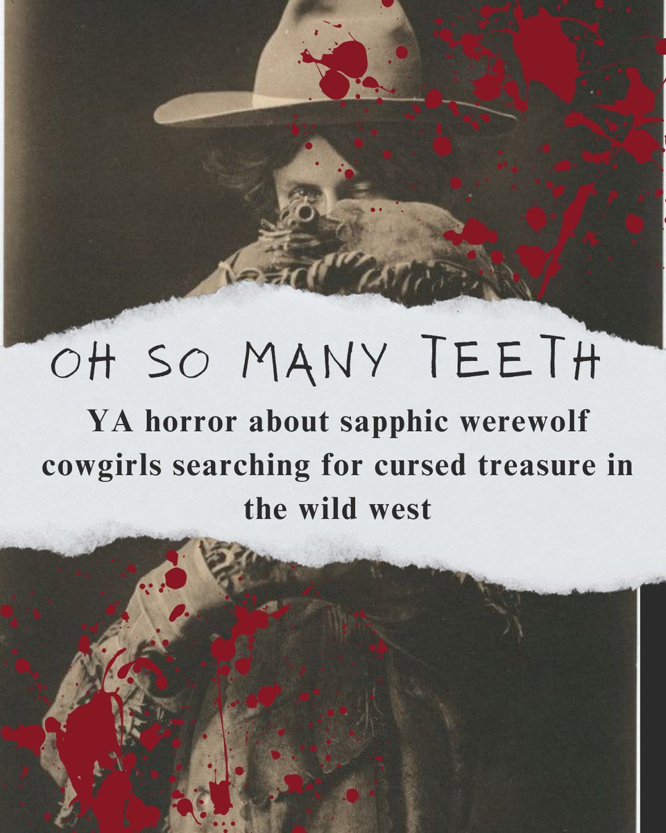 LexiMcnicholas's tweet image. For #QuestPit, I present the #agentguide for my book that was chosen as RevPit runner up!
Chaotic sapphic werewolf cowgirls search for cursed treasure in the wild west. There’s mysterious disappearances, dynamite, & grave robbing. Things get really spooky & really gay.
#H #Q #YA