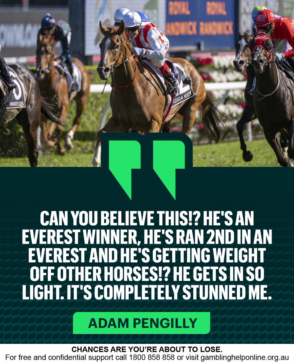 Giga Kick has a clear advantage at the weights in The Goodwood! Are you backing him in on Saturday? 🤔