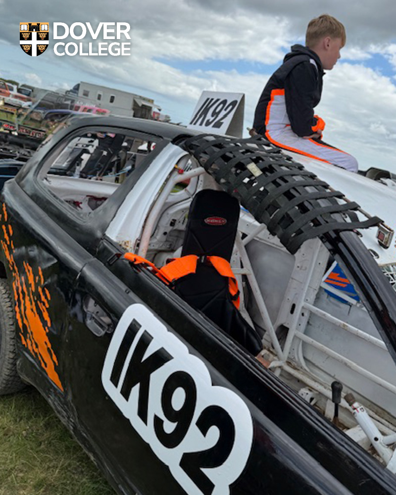 Last weekend, James (Third Form) took part in his first Autograss competition at Invicta Kent, finishing an impressive fourth place — an outstanding result, especially considering it was his first time behind the wheel of the car just the day before. Well done, James!
