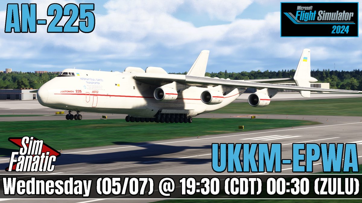 MSFS 2024 | LIVE Multiplayer | AN-225 Flight | UKKM-EPWA | First Flight | Real GA Pilot #msfs2024 #simulation #FLIGHT 
youtube.com/watch?v=7zKeZT…