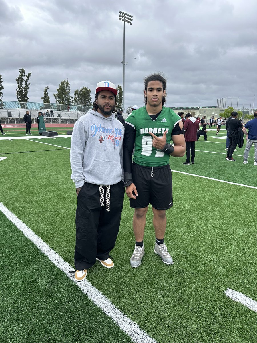 Ernesto Prince Tavizon (@jubieprincee) on Twitter photo After a great conversation with <a href="/DeSeanJackson10/">Desean Jackson</a> and <a href="/JsonCarter/">Jason Carter</a> I’m beyond blessed to announce that I have received my 19th d1 offer to Delaware State University
<a href="/THEHIVEFB/">LINCOLN HORNETS FOOTBALL</a> <a href="/GregBiggins/">Greg Biggins</a> <a href="/BrandonHuffman/">Brandon Huffman</a> <a href="/247Sports/">247Sports</a> After a great conversation with <a href="/DeSeanJackson10/">Desean Jackson</a> and <a href="/JsonCarter/">Jason Carter</a> I’m beyond blessed to announce that I have received my 19th d1 offer to Delaware State University
<a href="/THEHIVEFB/">LINCOLN HORNETS FOOTBALL</a> <a href="/GregBiggins/">Greg Biggins</a> <a href="/BrandonHuffman/">Brandon Huffman</a> <a href="/247Sports/">247Sports</a>