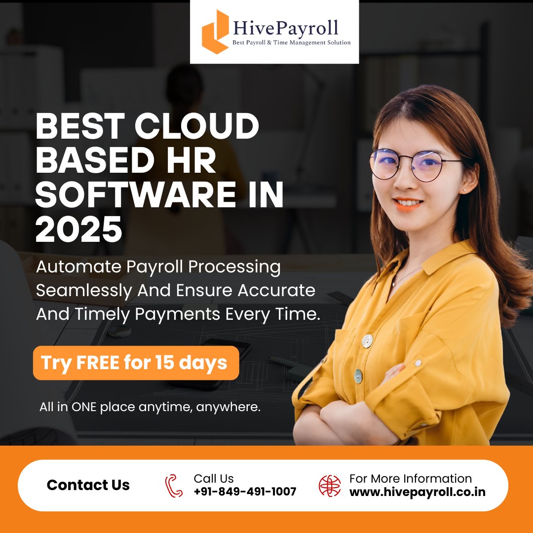 hivepayroll's tweet image. Best Cloud-Based HR Software in 2025

Looking to streamline your payroll process effortlessly? 
✅ Salary &amp;amp; Attendance
✅ PF &amp;amp; ESI
✅ Leave Requests &amp;amp; FNF
✅ Income Tax &amp;amp; TDS
📲 Book a demo now or visit: hivepayroll.co.in
#PayrollSoftware #HivePayroll #SMBTools #HRTech